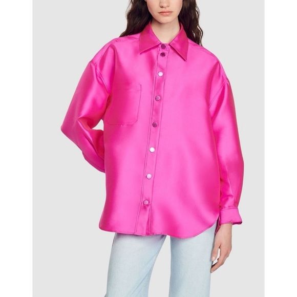 Sandro Effie Shirt Pink - Picture 11 of 12